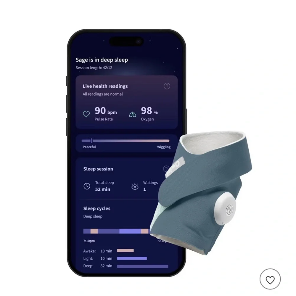 Owlet baby Sleep Tracker with Blue Band